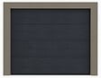 FLEXIDOOR - Porte de garage sectionnelle PVC Groove - Gris - 240x200cm - vignette