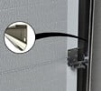FLEXIDOOR - Porte de garage sectionnelle PVC Groove - Gris - 240x200cm - vignette