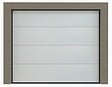 FLEXIDOOR - Porte de garage sectionnelle PVC GROOVE - Blanc - 240x200cm - vignette