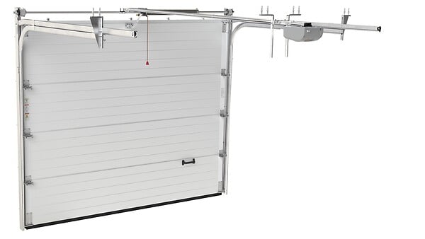 FLEXIDOOR - Porte de garage sectionnelle PVC GROOVE - Blanc - 240x200cm - large