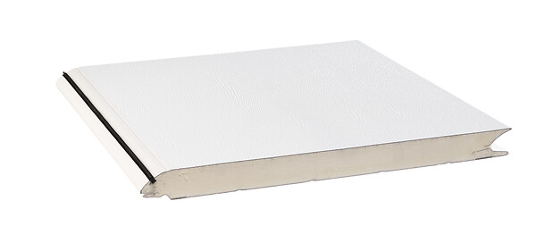 FLEXIDOOR - Porte de garage sectionnelle PVC GROOVE - Blanc - 240x200cm - large