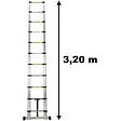 GT MARKET - Échelle télescopique en aluminium - 3.20 mètres - vignette
