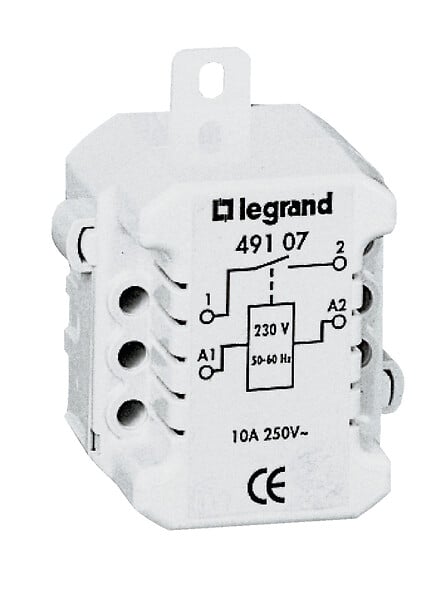 LEGRAND - Télérupteur unipolaire silencieux - à encastrer - 10A 230V - large