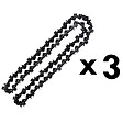 GT GARDEN - Lot de 3 chaînes 72 maillons pour tronçonneuse - vignette