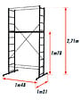CENTAURE - Échafaudage roulant aluminium B4 Centaure - 4 m - vignette