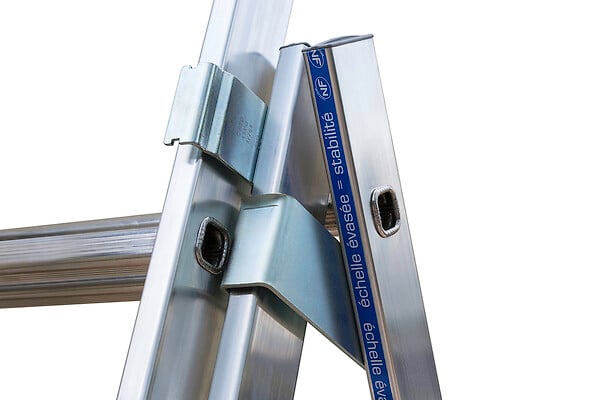 CENTAURE - Échelle transformable 3 plans KET3 - Aluminium - 2,85-6,50m - large
