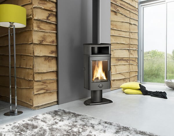 INVICTA - Poêle à bois fonte Melville - 8kW - Anthracite - large
