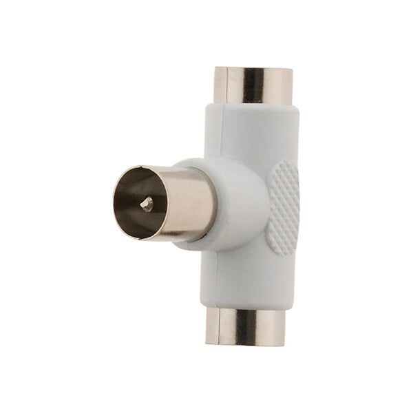 ZENITECH - Té dérivation TV 1 entrée mâle, 2 sorties femelles Ø9,5mm - Zenitech - large