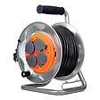 ZENITECH - Enrouleur de chantier IP44 4 prises 16A 3G2,5mm² 25m - orange - Zenitech - vignette