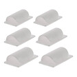 ZENITECH - Lot de 6 clips larges (auto-collants) pour cordons et câbles - Zenitech - vignette