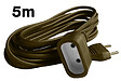 ZENITECH - Rallonge 5m - HO3VVH2F 2x0,75mm² 6A - or - Zenitech - vignette