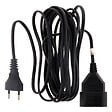 ZENITECH - Rallonge 10m - HO3VVH2F 2x0,75mm² 6A - noir - Zenitech - vignette