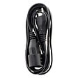 ZENITECH - Rallonge 3m - HO3VVH2F 2x0,75mm² 6A - noir - Zenitech - vignette