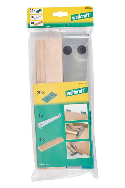 WOLFCRAFT - Kit de pose de sol stratifié - 22 pièces - large