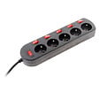 ZENITECH - Bloc SONO 5 prises 16A 2P+T + 6 interrupteurs 3m - Zenitech - vignette