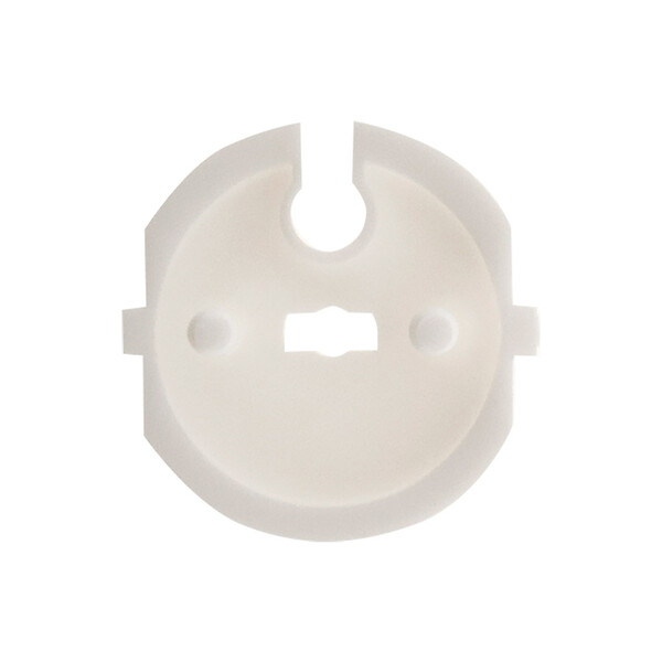 ZENITECH - Lot de 3 caches prises 2 P+T + clef - Blanc - Zenitech - large