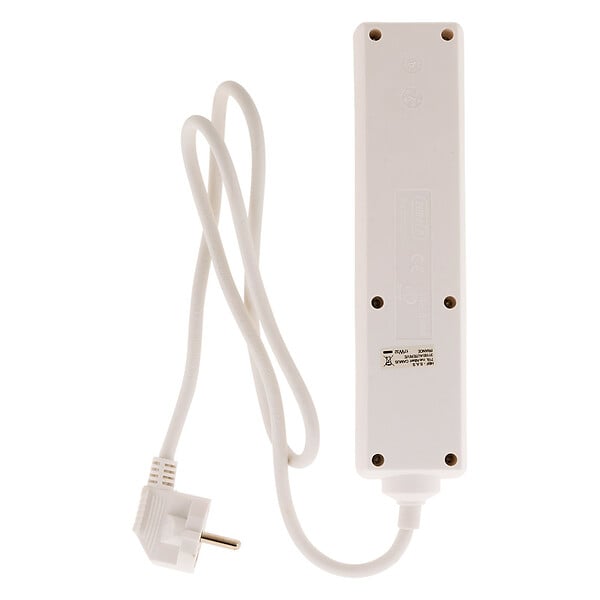 ZENITECH - Bloc multiprise 4 prises 16A 2P+T interrupteur - blanc - Zenitech - large