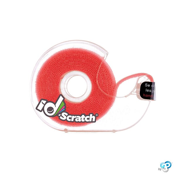 ID-SCRATCH - Bande scratch auto-agrippante ID-SCRATCH rouge 2 cm x 2 m - large