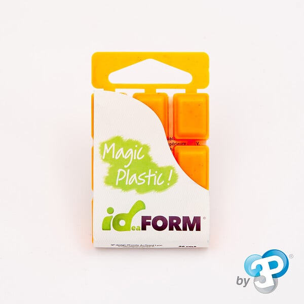 ID-FORM - Plastique thermoformable polycaprolactone Orange 18g - large