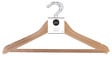BOX & BEYOND - Cintres à vêtements en bois - Naturel - Lot de 5 - vignette