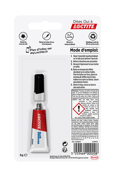 LOCTITE - Dissolvant pour colle cyanoacrylate - Gel - 5g - large