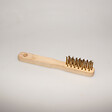 SEA - Brosse manuelle acier laitonné - droite - bougie 200x45x18 - vignette