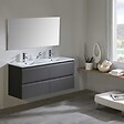 JUMAR S L - Meuble vasque de salle de bain METROPOLIS - Gris - L.120cm - vignette