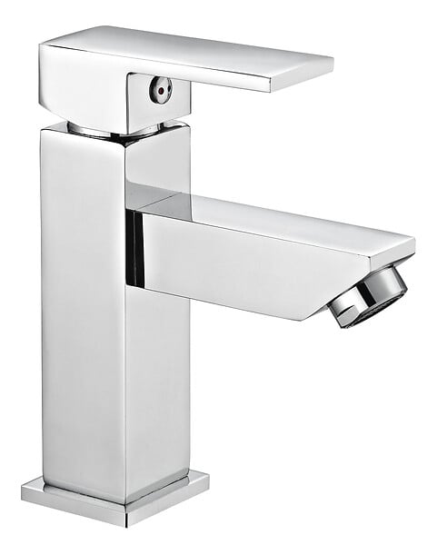 ROUSSEAU - Mitigeur lavabo - Laiton - Gerzat - Chrome - Bec fixe - large