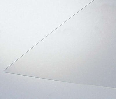 STYROGLASS - Verre synthétique - Transparent lisse - L.100xl.50xEp.2.5mm - large