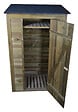 HABRITA - Abri de jardin mural en bois - L.1.11xl.0.64xH.1.75cm - vignette