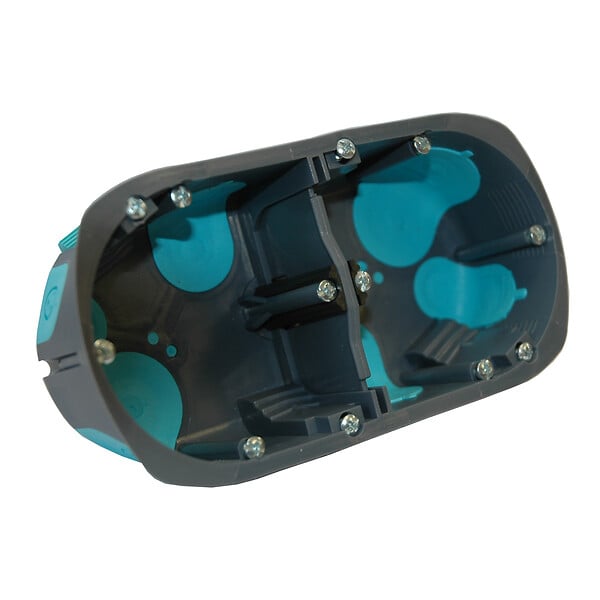 DEBFLEX - Boîte d'encastrement polypropylène Stopair 2 postes - P.40mm - large