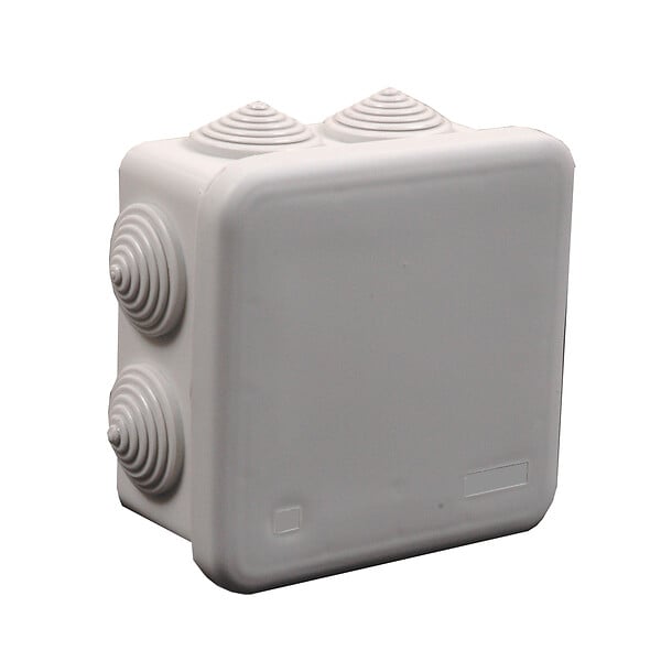 DEBFLEX - Boîte de dérivation étanche polypropylène Gris IP55 - large