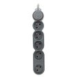 ZENITECH - Bloc Home 5 prises 16A 2P+T câble 3m - Argent - Zenitech - vignette