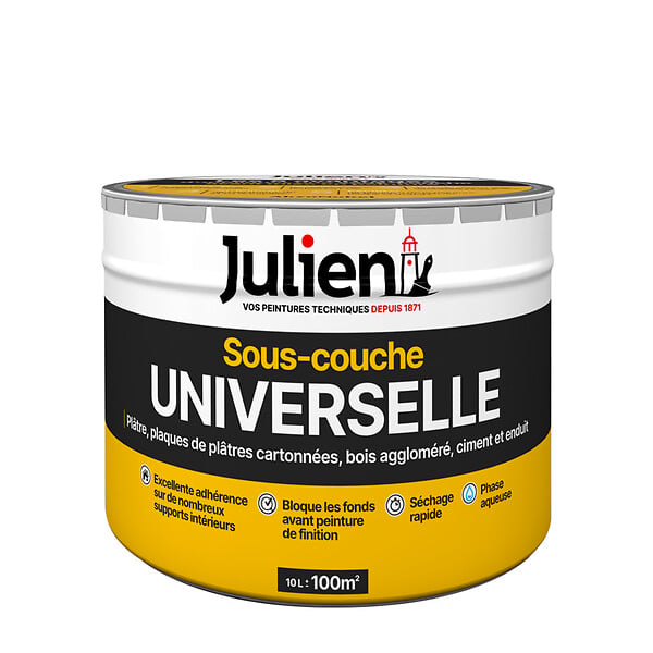 JULIEN - Peinture sous-couche universelle - Blanc - 10L - large