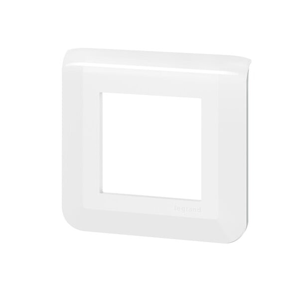 LEGRAND - Plaque mosaïque blanc brillant - 2 modules - Clipser - large