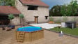 SUNBAY - Piscine bois octogonale Ananas - Diam.4,28xH.1,17cm - vignette
