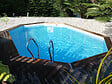 SUNBAY - Piscine ovale bois Pitaya 2 - L.4.36xH.1.17xP.3.36m - vignette
