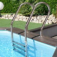 SUNBAY - Piscine bois ovale Looneos 2 - Marron - L.620xl.395xH.136cm - vignette