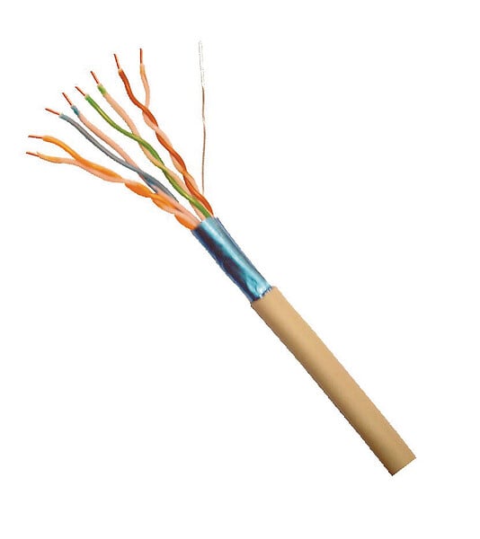 NEXANS - Câble Ethernet F-UTP catégorie 5E - Gris - 100 MHz - large