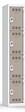P.HENRY - Vestiaire acier 1 colonne 4 cases gris perle taupe 180cm - vignette