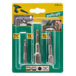 WOLFCRAFT - Lot de 3 adaptateurs hexagonaux pour douilles - Acier S2 - vignette