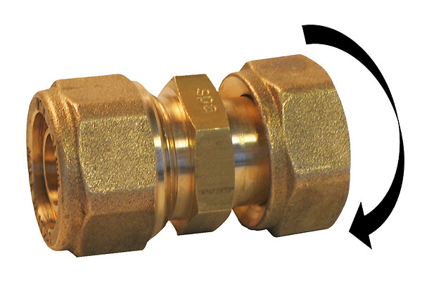NOYON & THIEBAULT - Raccord pour tube PER à compression D.12mm F. 3-8 - large