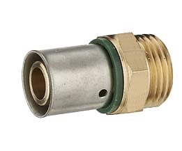 NOYON & THIEBAULT - Raccord pour PER à sertir M M20x27 D.20 - large