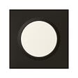LEGRAND - Plaque de finition carrée Dooxie 1 poste Noir velours - vignette