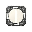 LEGRAND - Double interrupteur va-et-vient Dooxie Blanc 10AX 250V - vignette