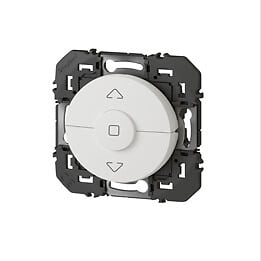 LEGRAND - Commande volet roulant Dooxie Blanc - Interrupteur 3 boutons - large