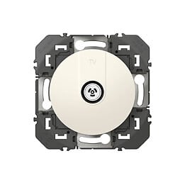 LEGRAND - Prise TV étoile blindée Dooxie - Blanc - UHD 4K - large