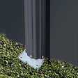 GRE - Piscine ovale acier - Gris anthracite - L.744xH.122cm - vignette