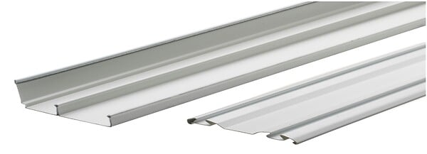 OPTIMUM - Rails haut et bas acier laque blanc haut 120cm - large