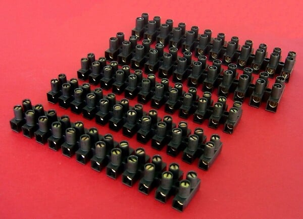ZENITECH - Lot de 5 dominos de connexion - Noir - 3x6 + 2x10 mm² - large